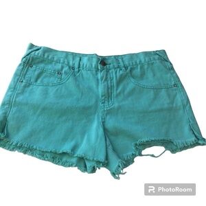 Free People cut off distress denim frayed